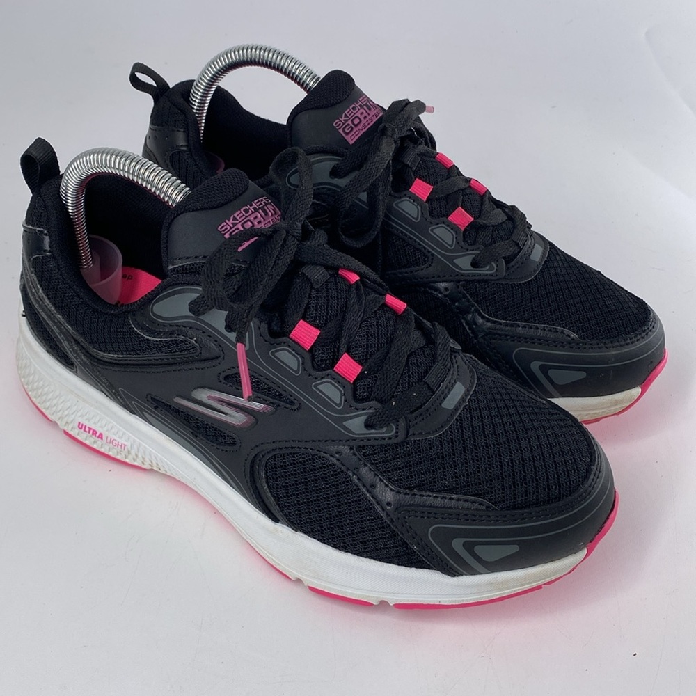 Skechers Womens GoRun Consistent BLK/Pink 128075 Running Shoes Sneakers Size 8 - Picture 5 of 14